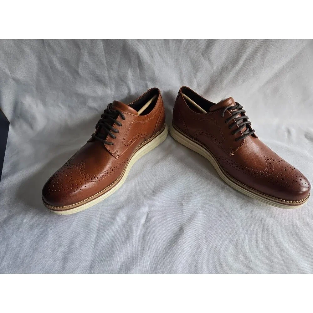 Cole Haan Original grand Energy Merid Oxfords British Tan C33805 Mens 8.5 M NEW